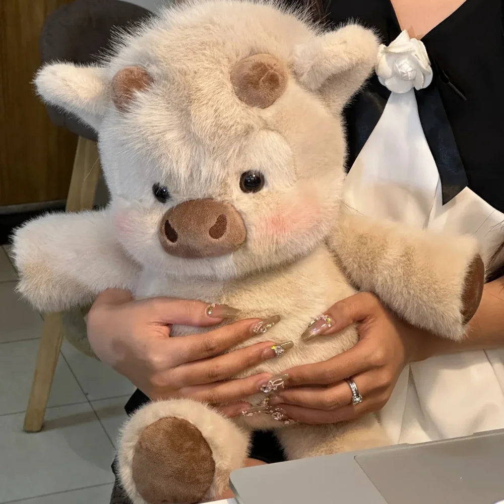 PlushLoom™ Running Highland Cow Plushie